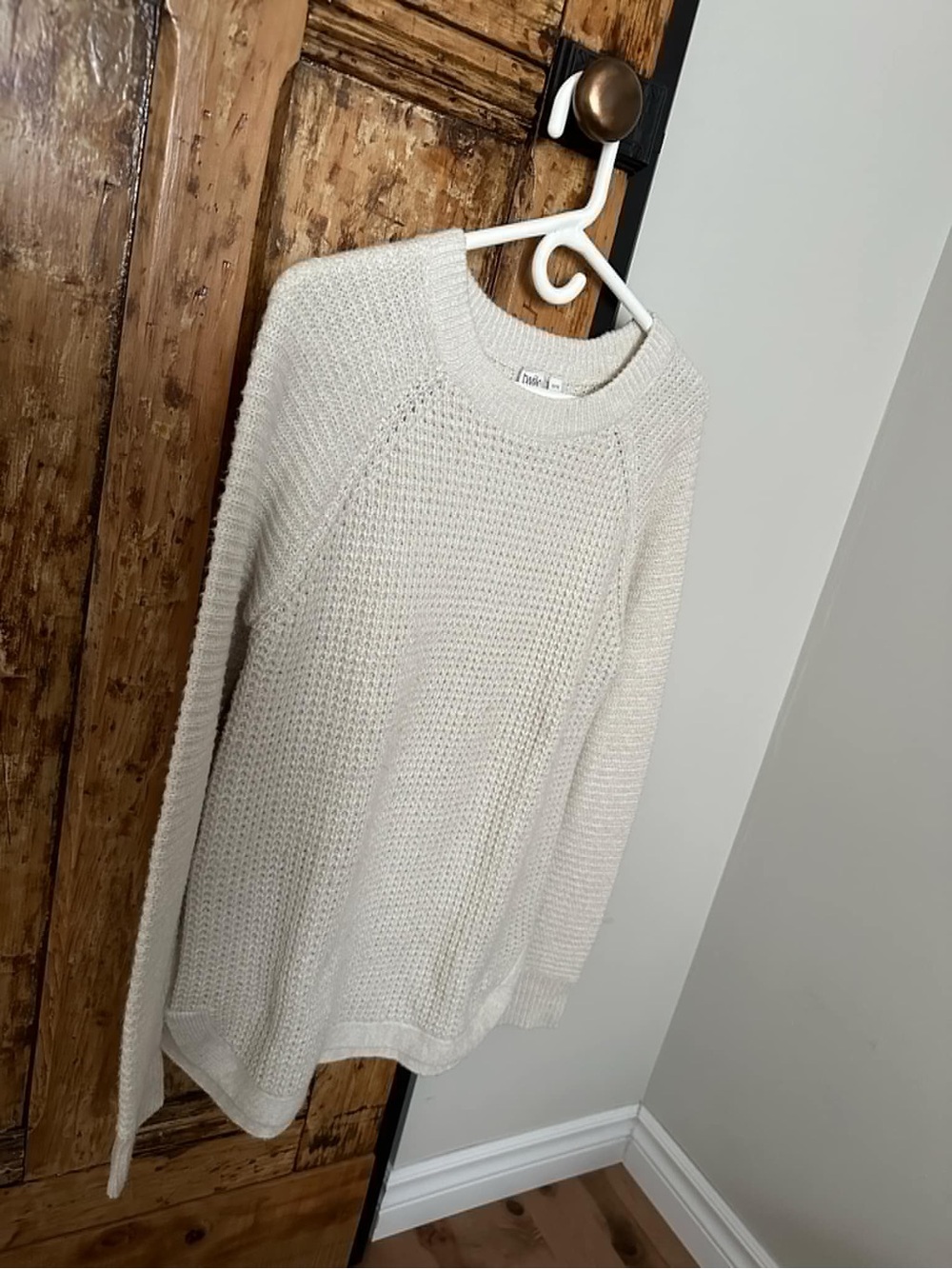 Cozy Cream Knit Sweater - Casual Pullover